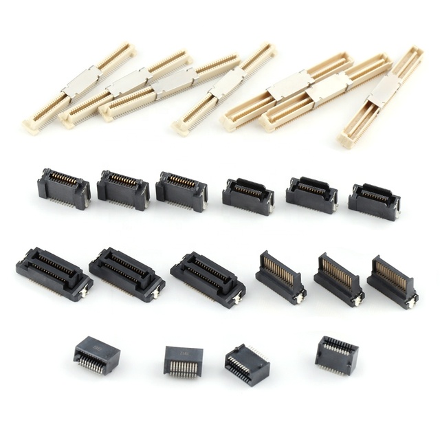 20p-80p 4.0-8.5mm Height Double Rows High Speed Btb Connector 0.4mm 0.5mm 0.8mm 1.0mm Pitch Board to Board Connector