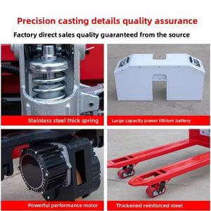 Precio bajo de alta calidad China Mini elevador eléctrico Pallet Jack Rueda de nylon Transpaleta eléctrica Carretilla elevadora - Product Image 4