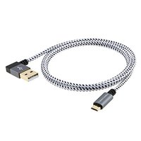 Câble Micro USB angulaire à 90 degrés CableCreation, cordon tressé USB A vers Micro B à angle gauche/droit pour caméra embarquée, Raspberry Pi, GPS