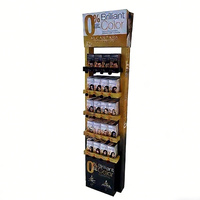 Carton présentoir de supermarché/teinture pour cheveux ondulé présentoir/carreaux de sol stand pour la teinture des cheveux