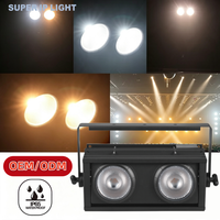Projecteur de scène à double tête LED RGBA WW étanche IP66, DMX RDM pour événements en extérieur