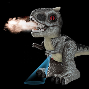 <span class=keywords><strong>Robot</strong></span> <span class=keywords><strong>dinosaure</strong></span> télécommandé marchant et pulvérisant, 2.4G 8 canaux, jouet RC avec lumières colorées, son et fumée - Product Image 4