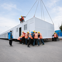 Maison conteneur pliable avec salon, école temporaire pour les projets de secours et de reconstruction après tremblement de terre Ray-Zen