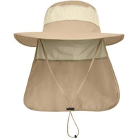 Chapeau de soleil d'été personnalisé pour homme : séchage rapide, respirant, résistant aux UV, imperméable, style pêcheur