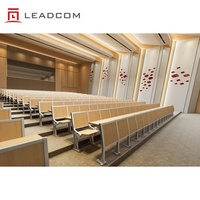 Ensemble chaise et pupitre scolaire Leadcom LS-435 en alliage d'aluminium, mobilier de salle de classe, chaise d'auditorium, siège de salle de conférence