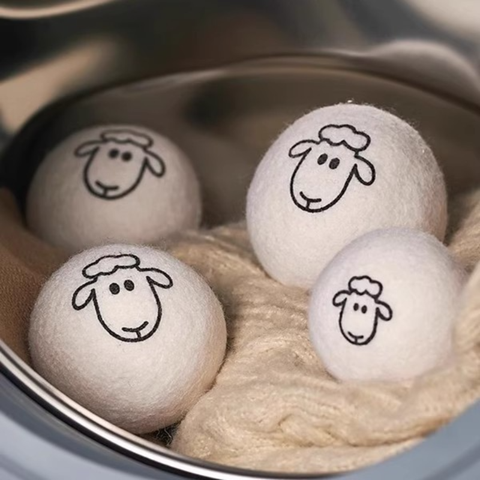 Premium XL Wool Dryer Balls Natural 100% Pure Wool Fabric Softener Reusable Sustainable Organic Hypoallergenic Washing Balls