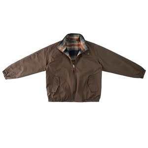 Finch Garment Custom Casual Bomber Reversible Jacket Patchwork Stand Collar Checkered Plaid Chaqueta impermeable Hombres - Product Image 2