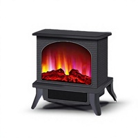 Cheminée électrique à simulation 3D de flamme de montagne, poêle de chauffage de style européen pour salon