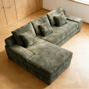 ספת פינתי דחוסה בוואקום, ספת סלון יוקרתית לבית, ריהוט ביתי, ספת קורדרוי ללא מסגרת בצורת ר', מסין - Product Image 3