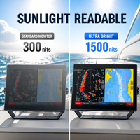Marine 1500 Nits Ip67 Pantalla LCD para exteriores Monitor industrial a prueba de agua