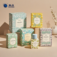 Boîte en papier de luxe pour parfum, emballage de vente au détail pliable, de mode, de qualité supérieure, avec estampage à chaud personnalisé
