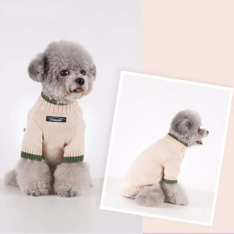 Capodanno personalizzato di lusso calore cucciolo di cane maglione alla moda abbigliamento autunno inverno