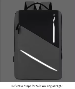 Neuer Designer-Rucksack Büro-Laptop-Rucksack Schwarzer Nylon-Laptop-Rucksack mit Logo Diebstahlsicherer Laptop-Schulrucksack - Product Image 4