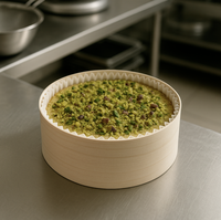 Nouvelle boîte de rangement ronde en bois massif jetable pour le thé, les aliments, les collations, l'emballage, la boîte à fromage pour les ustensiles de cuisson, les fruits et les aliments