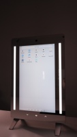 Espejo de Maquillaje Inteligente Mirroh.AI de 21.5 Pulgadas con Pantalla Táctil HD LED, Cámara ISP, Prueba Virtual AR, Personalizado para Salón, Spa y Comercio Minorista