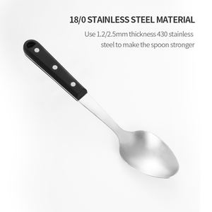 Pom poignée grand buffet solide riz cuillère de service Cuillere de service Cuillere de service Cuchara de servir Cucchiaio in servizio - Product Image 2