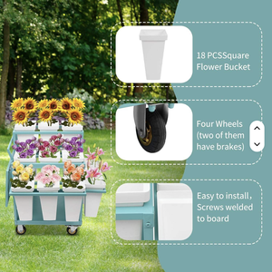 Bánh nhà lưu trữ hoa hiển thị đứng trong nhà hoa di động cửa hàng đứng véc ni đánh bóng bề mặt cho ngoài trời Vườn Nhà cuộc sống - Product Image 2