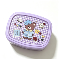 HD Custom Design Inner Film Packaging Stickers Microwave Safe PP Plastic Fresh Food Storage Container Labels