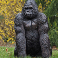 Statue de gorille animatronique grandeur nature, nouvelle conception, haute qualité, animée, à prix avantageux