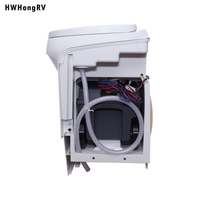 HWhongRV Rear RV Car Cassette Toilet with Electric Flush Lightweight PP Material for Campervan Caravan or Motorhome