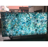 Dalles de pierre translucide rétroéclairées en onyx imitation albâtre au design moderne pour la décoration murale et de plafond des hôtels, format grande dalle