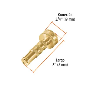 Truper 3 'latón maquinado chiflón CON 6 unidades Para conectar Agua En El jardín - Product Image 2