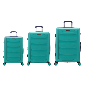 DIZHEN, venta al por mayor, 250 juegos, MOQ, nuevo estilo, PP, Maletals, TSA Lock, juegos de equipaje, carcasa dura, maleta con ruedas para uso comercial - Product Image 1