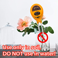 Usine prix de gros trois-en-un testeur de sol capteur d'humidité valeur lumineuse pH-mètre testeur de sol testeur de sol sans batterie