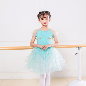 Robes de danse longues pour filles et enfants, de bonne qualité, à faible MOQ, brillantes, violettes, pour la danse classique, vente chaude 2024 - Product Image 6