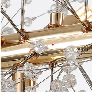 Lustres suspendus, luminaires de plafond vintage, luxe <span class=keywords><strong>moderne</strong></span>, or, <span class=keywords><strong>restaurant</strong></span>, maison, hôtel, cuisine, <span class=keywords><strong>décoration</strong></span> en cristal - Product Image 6