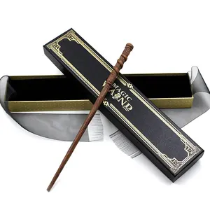 MC49 블랙 매직 지팡이 상자 퍼시 이그나티브 위즐리 코스프레 소품 스틸 메탈 코어 지팡이