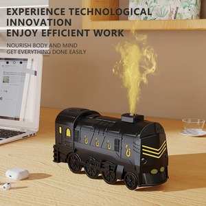 Nuevo Difusor de Aroma Ultrasónico 2024 con Control Remoto, Humidificador con Efecto de Llama, Difusor de Aceites Esenciales con Diseño de Tren - Product Image 2