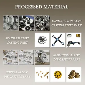 Custom Investment Casting Metals Aluminum Alloy Copper Alloy Casting Zinc Die Casting Parts Foundry Iron Parts