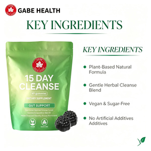 Gomitas Detox de 15 Días para la Salud Intestinal, Apoyo Digestivo, Alivio del <span class=keywords><strong>Estreñimiento</strong></span>, a Base de Hierbas, Veganas, 60 Unidades, ODM/OEM - Product Image 2