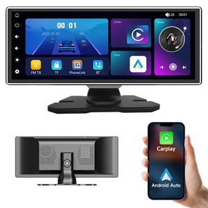 H518 11.26นิ้ว IN-cell CarPlay Screen พร้อมกระจก Link & ไมโครโฟนในตัว <span class=keywords><strong>Android</strong></span> <span class=keywords><strong>Auto</strong></span> Audio FM Transmitter Monitor - Product Image 1