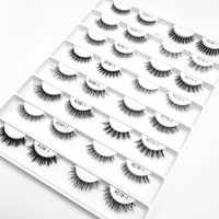 Cils naturels 3D végétaliens sans cruauté Emballage personnalisé Bande transparente Nouveau matériau Fibre végétale Faux cils Longueurs Outils de maquillage
