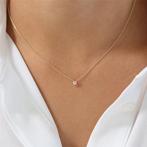 CANNER Collier ras du cou court en argent sterling S925 avec pendentif zircon 2/3/4mm, style simple et tendance - Product Image 3