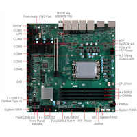 Mainboard MSI MS-CF09 Intel Generasi ke-14/13/12 Seri Bartlett Lake-S dengan R680E/Q670E/H610E untuk Solusi Berkinerja Tinggi