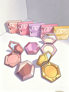 Factory wholesale high-demand, skin-friendly, and three-dimensional effect 8g powder <b>compact</b> - Product Image 2