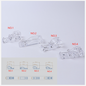 Gute Qualität Clip Roll mechanismus Blind komponenten Säulen transparente Kunststoff klammern für Vorhang <span class=keywords><strong>clips</strong></span> Haken vorhang fest binden - Product Image 3