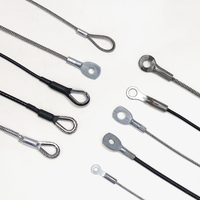 Câbles en acier tréfilé sur mesure (norme AISI) pour la sécurité et la protection contre les chutes, assemblages de terminaux directement de l'usine