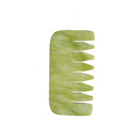 Peigne professionnel en jade pour le massage et le soin du cuir chevelu et de la peau, outil de raclage et de massage de la tête