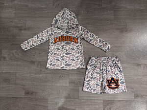 Précommande : Ensemble sweat à capuche et short pour bébés garçons Toddle Boutique, motif camouflage équipes de football, en Spandex doux et coton biologique, collection fêtes - Product Image 5