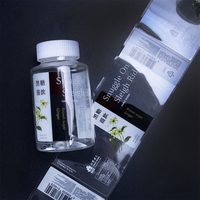 Emballage de bouteilles imperméables personnalisées, étiquettes transparentes pour eau et aliments, impression de boissons en PVC, autocollants d'étiquettes transparentes pour bocaux