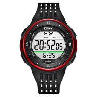 Jam tangan selam baja plastik anti air 5 ATM jam tangan pergerakan Digital Relojes Jepang