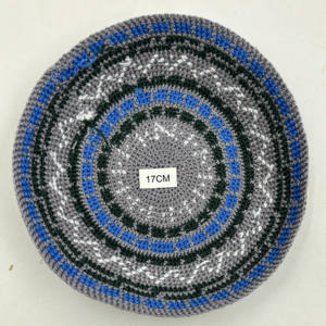 <span class=keywords><strong>DMC</strong></span> fait <span class=keywords><strong>à</strong></span> la main Crochet Kippah 100% <span class=keywords><strong>coton</strong></span> chapeau juif pour hommes garçons enfants pour les scènes d'affaires en plein air motif tricoté pour l'hiver - Product Image 3