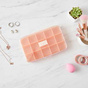 Pure 101 Pink 15-Compartment Storage <b>Box</b> Made in Japan - Product Image 3