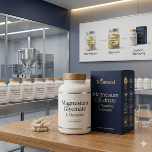 Rainwood Magnésium Glycinate & GABA Soutien Sommeil & Mémoire Capsules Végétaliennes - Complément Apaisant Nocturne - Product Image 5