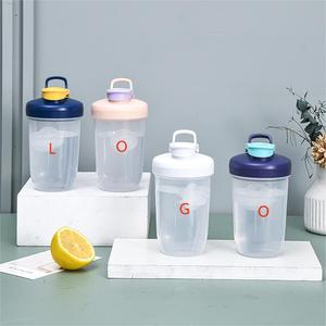 Sans BPA 400ml Protéine Poudre Shaker Tasse Portable Sport Bouteille D'eau En Plein Air Fitness Bouteille D'eau avec logo Personnalisé - Product Image 1