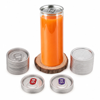 Bouteilles en plastique PET transparentes de qualité alimentaire pour sodas et bières, personnalisables avec logos, avec couvercle en aluminium à ouverture facile, vente en gros